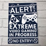 Funny Gamer Bedroom Accessories Gamer Door Sign Novelty Gift 