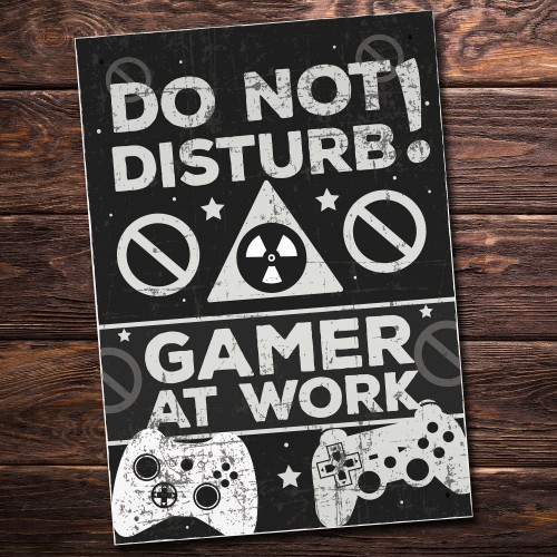 Gaming Bedroom Door Sign Birthday Christmas Gift For Gamer Son