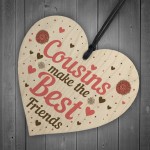 Cousin Heart Plaque Best Friend Friendship Sign Birthday Gifts
