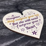 Daughter Gifts From Mum And Dad Wooden Heart Plaque Christmas