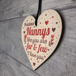 Nanny Gift From Grandchildren Nan Heart Plaque Birthday Keepsake