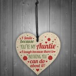 Auntie Gifts For Christmas Aunt Aunty Gifts Birthday Wood Sign