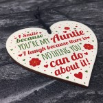 Auntie Gifts For Christmas Aunt Aunty Gifts Birthday Wood Sign