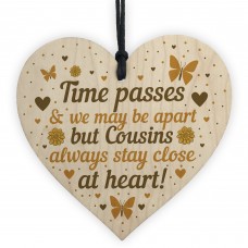 Cousin Gifts For Birthday Christmas Wooden Heart Plaque Family