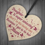 Daughter Gifts From Mum Wooden Heart Sign Gift For Christmas