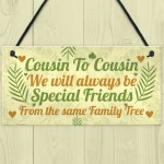 Birthday Christmas Gift For Cousin Special Family Plaques Sign