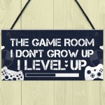 Game Room Gamer Gaming Bedroom Door Sign Novelty Christmas Gift 