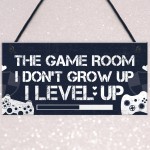 Game Room Gamer Gaming Bedroom Door Sign Novelty Christmas Gift 