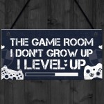 Game Room Gamer Gaming Bedroom Door Sign Novelty Christmas Gift 