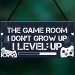 Game Room Gamer Gaming Bedroom Door Sign Novelty Christmas Gift 