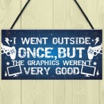 Funny Gamer Gifts For Men Dad Brother Son Plaque Gamer Bedroom