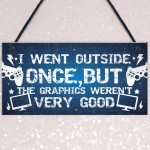 Funny Gamer Gifts For Men Dad Brother Son Plaque Gamer Bedroom