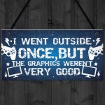 Funny Gamer Gifts For Men Dad Brother Son Plaque Gamer Bedroom