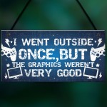 Funny Gamer Gifts For Men Dad Brother Son Plaque Gamer Bedroom