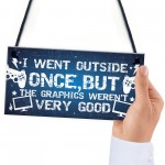 Funny Gamer Gifts For Men Dad Brother Son Plaque Gamer Bedroom