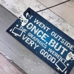 Funny Gamer Gifts For Men Dad Brother Son Plaque Gamer Bedroom