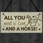 Birthday Christmas Gift For Mum Daughter Horse Lover Plaque Sign