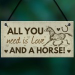Birthday Christmas Gift For Mum Daughter Horse Lover Plaque Sign