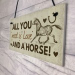 Birthday Christmas Gift For Mum Daughter Horse Lover Plaque Sign