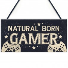 GAMER Door Sign Dad Brother Son Grandson Gamer Kids Gifts 