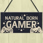 GAMER Door Sign Dad Brother Son Grandson Gamer Kids Gifts 