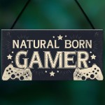 GAMER Door Sign Dad Brother Son Grandson Gamer Kids Gifts 