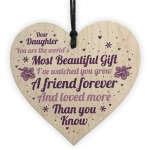 Daughter Gifts For Christmas Birthday Wood Heart Poem Daughter