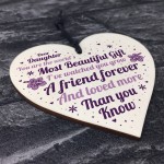 Daughter Gifts For Christmas Birthday Wood Heart Poem Daughter