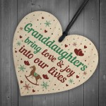 Granddaughter Bauble Heart Birthday Christmas Nan Grandad Plaque