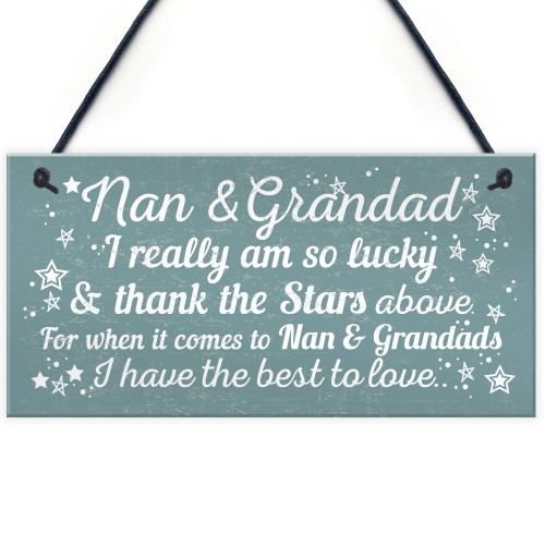 Best Nan And Grandad Gift Home Plaque Grandparent Sign Keepsake
