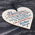 Brother Gift From Sister Handmade Wood Heart Birthday Thank You