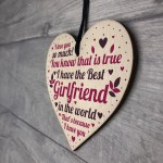 Girlfriend Christmas Card Gifts Wooden Heart Anniversary Gifts