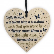 Mum Dad Grandad Nan Memorial Birthday Christmas Wooden Heart