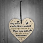 Mum Dad Grandad Nan Memorial Birthday Christmas Wooden Heart