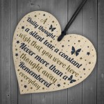 Mum Dad Grandad Nan Memorial Birthday Christmas Wooden Heart