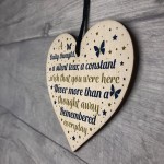 Mum Dad Grandad Nan Memorial Birthday Christmas Wooden Heart