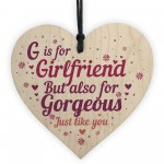 Girlfriend Boyfriend Gifts Wood Heart Relationship Anniversary