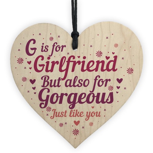 Girlfriend Boyfriend Gifts Wood Heart Relationship Anniversary
