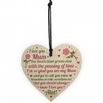 Gifts For Mum Mummy Wood Heart Plaque Birthday Christmas Gift