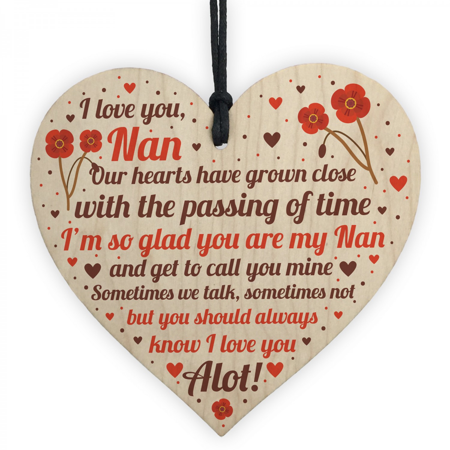 Gifts For Nan Nanny Heart Plaque Birthday Christmas Xmas Gift