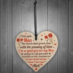 Gifts For Nan Nanny Heart Plaque Birthday Christmas Xmas Gift
