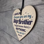 Funny Step Brother Card Birthday Christmas Present Gift Heart
