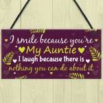 Auntie Aunty Sister Gifts For Birthday Keepsake Thank You Gift