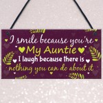 Auntie Aunty Sister Gifts For Birthday Keepsake Thank You Gift