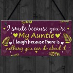 Auntie Aunty Sister Gifts For Birthday Keepsake Thank You Gift