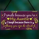 Auntie Aunty Sister Gifts For Birthday Keepsake Thank You Gift