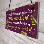 Auntie Aunty Sister Gifts For Birthday Keepsake Thank You Gift