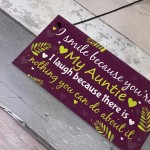 Auntie Aunty Sister Gifts For Birthday Keepsake Thank You Gift