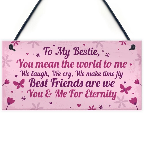 Keepsake Gift For Best Friend Friendship Birthday Gift Plaque