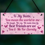 Keepsake Gift For Best Friend Friendship Birthday Gift Plaque